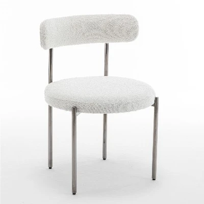 wedding white boucle chair wedding white boucle chair