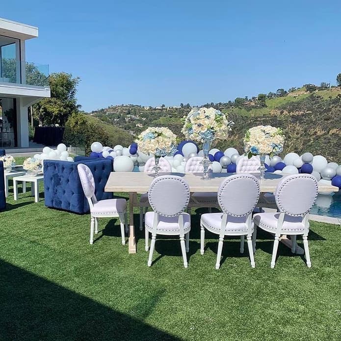 Louis chairs at a party Louis chairs at a party